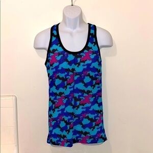 Unisex Bright/Vibrant Multicolored Camouflage Tank